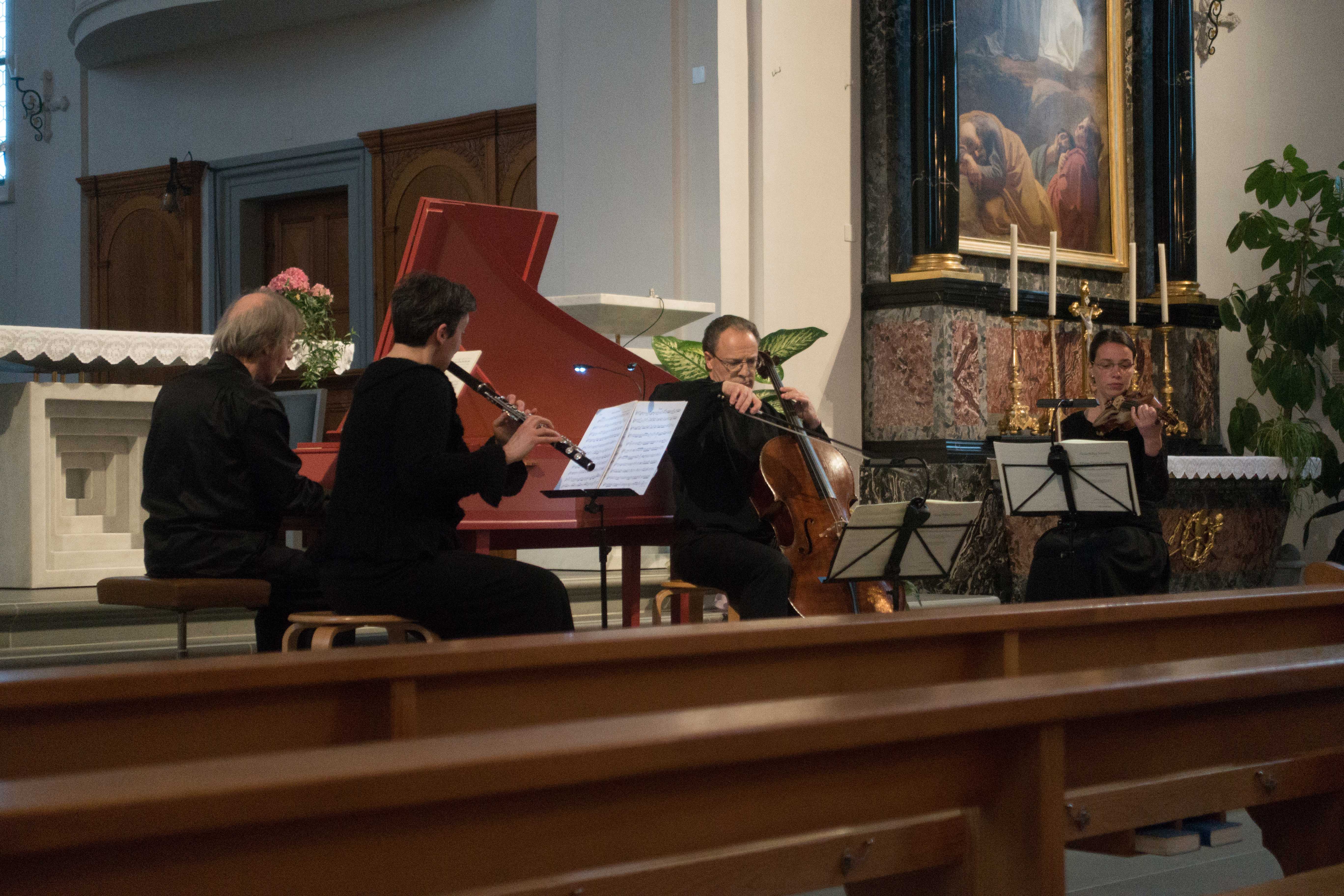 Quartett des Bach Ensembles Luzern, 1. Mai 2016